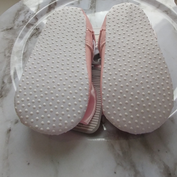 Vegan Leather Crib Shoes NWT Pink Bow Infant 3-6M - Picture 7 of 10